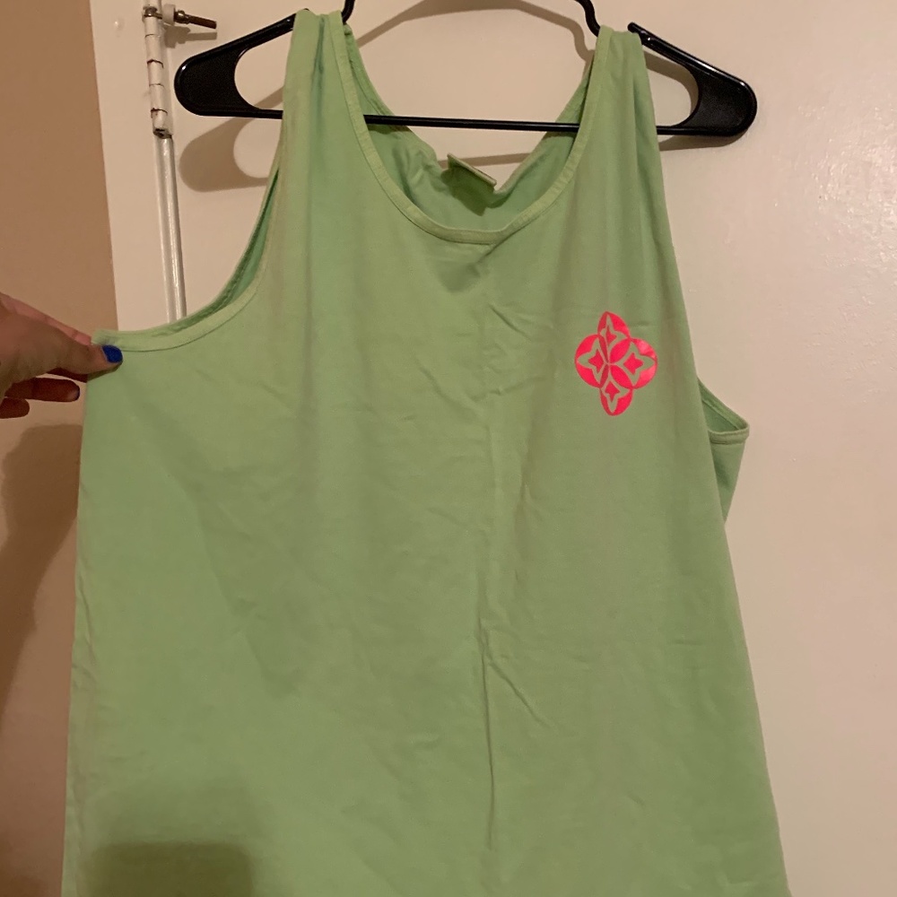 Oversized Green Tank Top